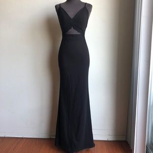 Fashion Nova sz M midriff cut out maxi dress